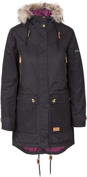 Trespass Clea Padded Waterproof Coat with Hood