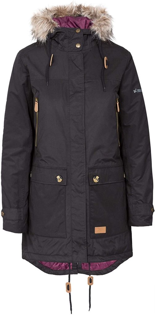 Trespass Clea Padded Waterproof Coat with Hood