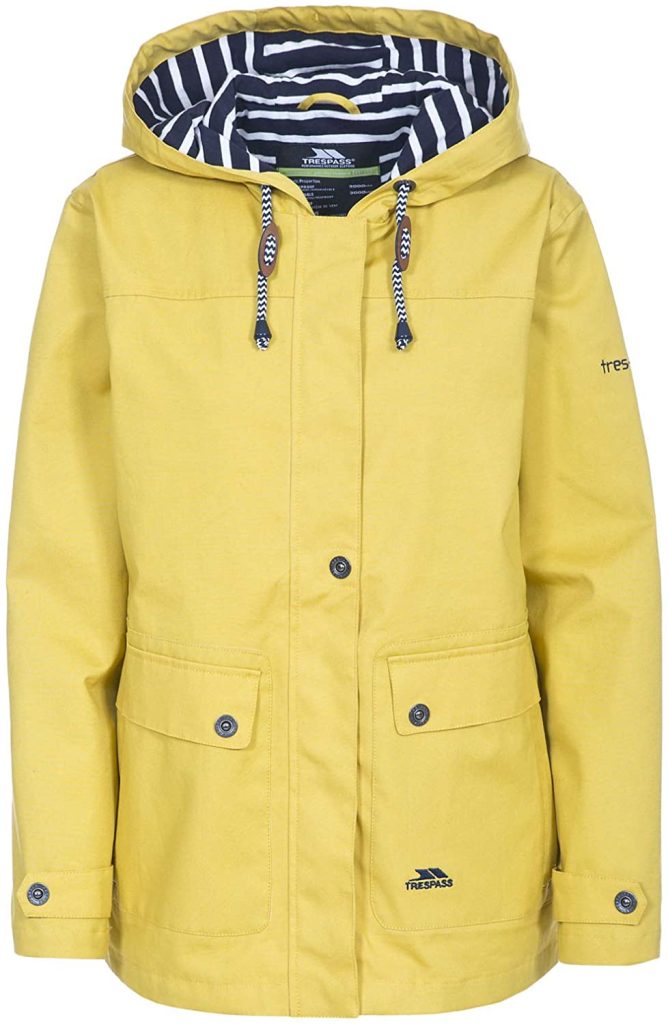 Trespass Seawater Waterproof Rain Jacket With Concealed Hood