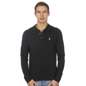 Original Penguin Long Sleeve Knitted Polo