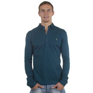 Farah Vintage Long Sleeve Merriweather Polo